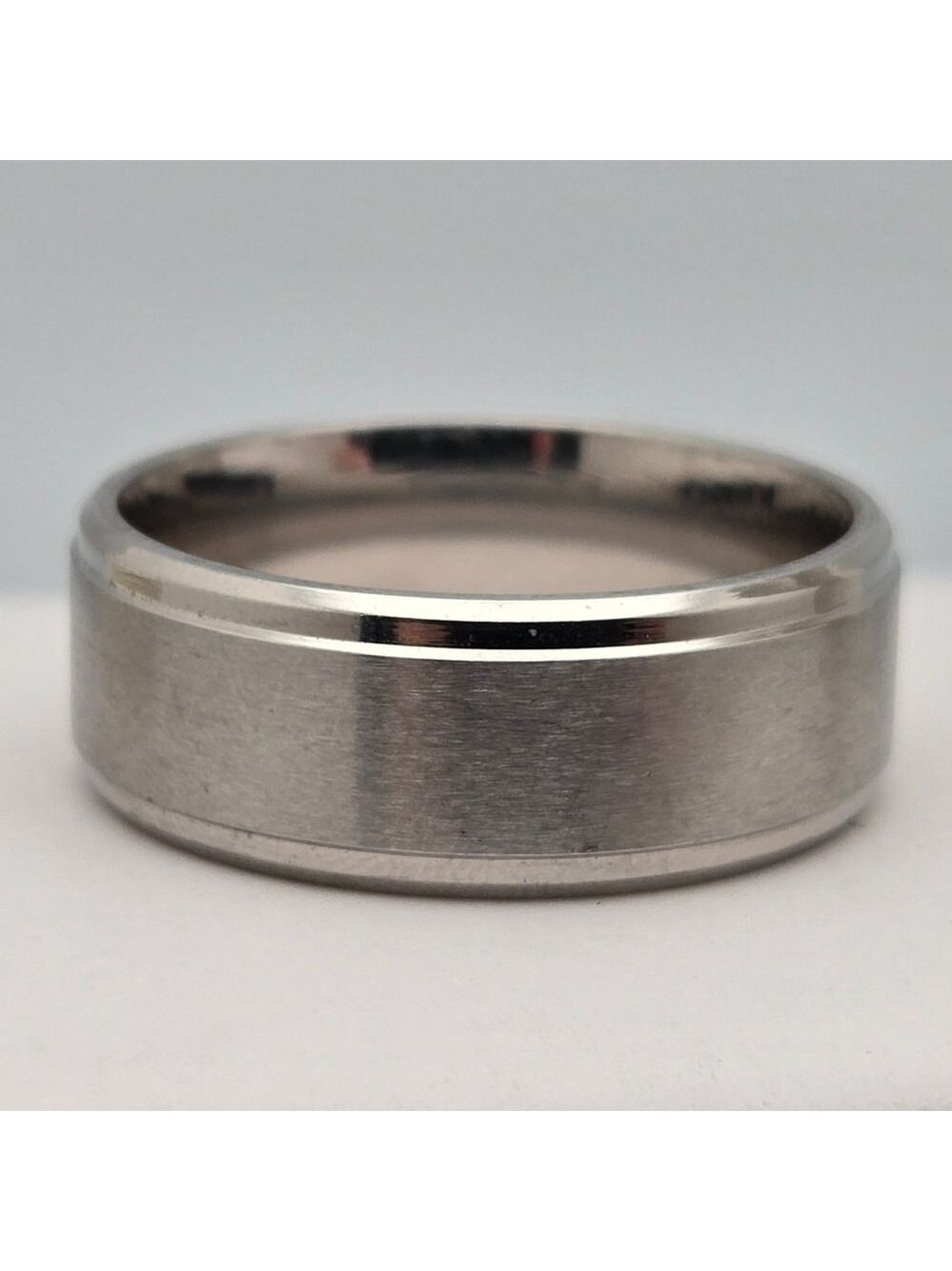 ✨2/$10✨ Silver Stainless Steel Ring Men Brushed Matte Size 9.5
